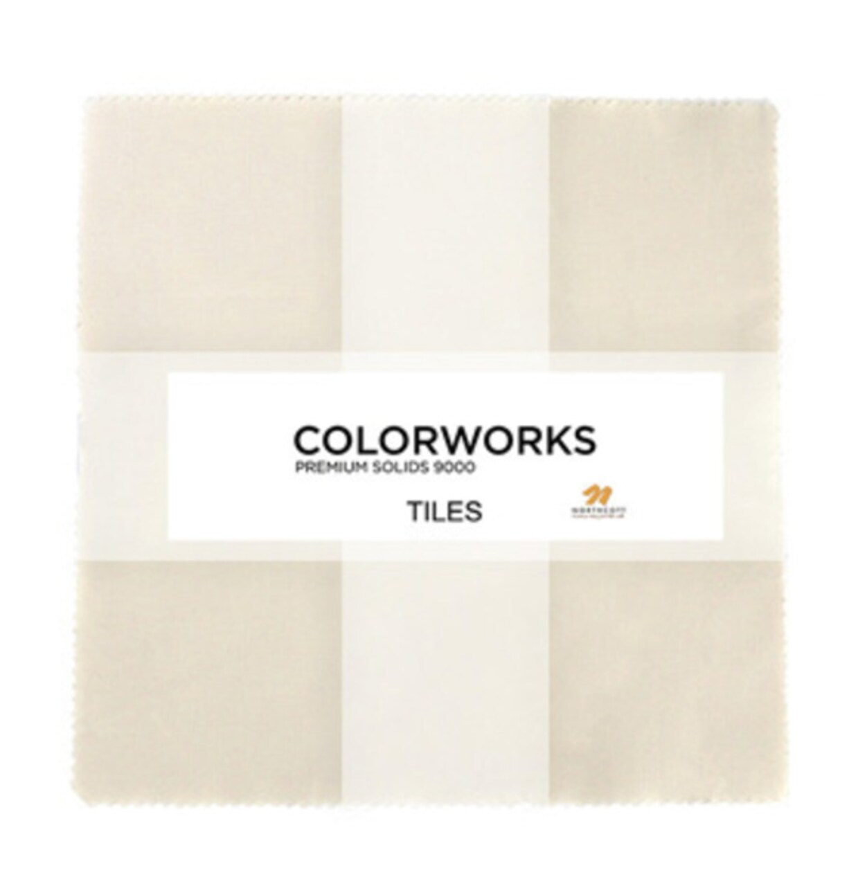 Colorworks 10" Square Pack (Layer Cake) in Eggshell by Northcott for Northcott (TCWEG42-10)
